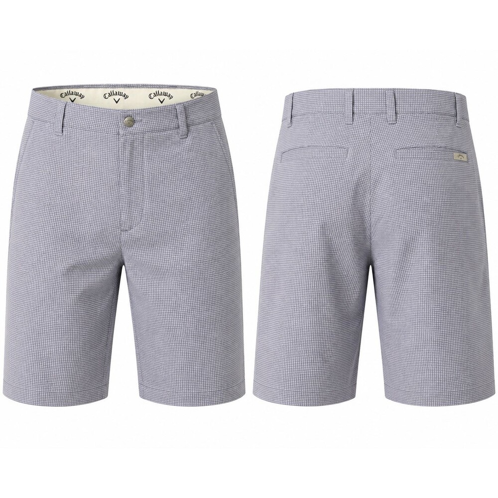Callaway Performance Golf Shorts – Men's Size 38 Gray Micro-Check
